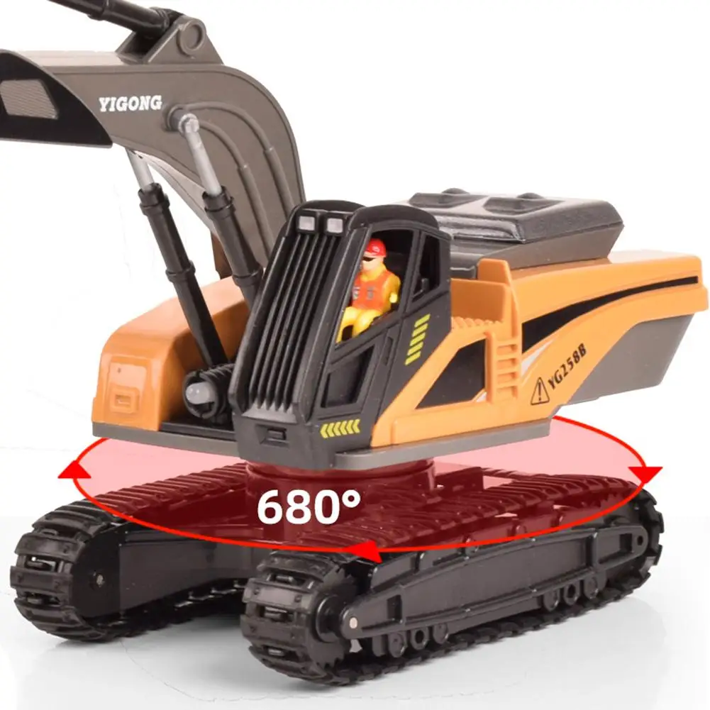 Remote Control Engineering Vehicle Model Dump Truck Excavator Bulldozer Crane Rc Car For Boys Birthday Gifts