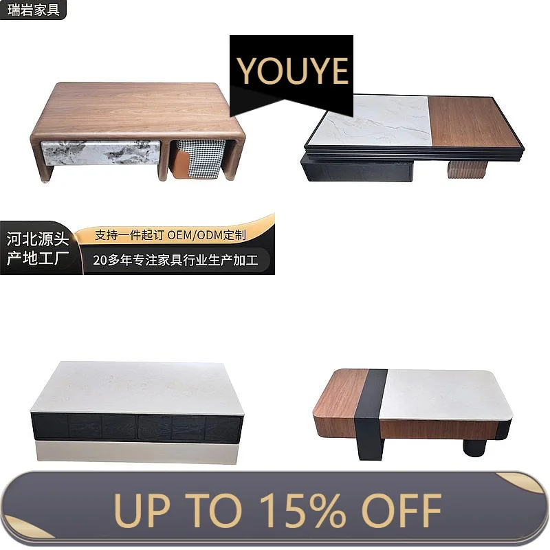 Dc Minimalist Italian Style Coffee Table Set, High-Low Combination, Small Space Living Room Side Table, Modern Home Furniture