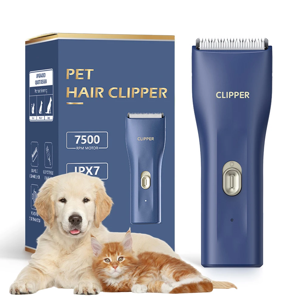 Small Dog Hair Clipper Electric Grooming Trimmer for Pets USB Rechargeable Cat Shaver Animals Haircut Machine waterproof