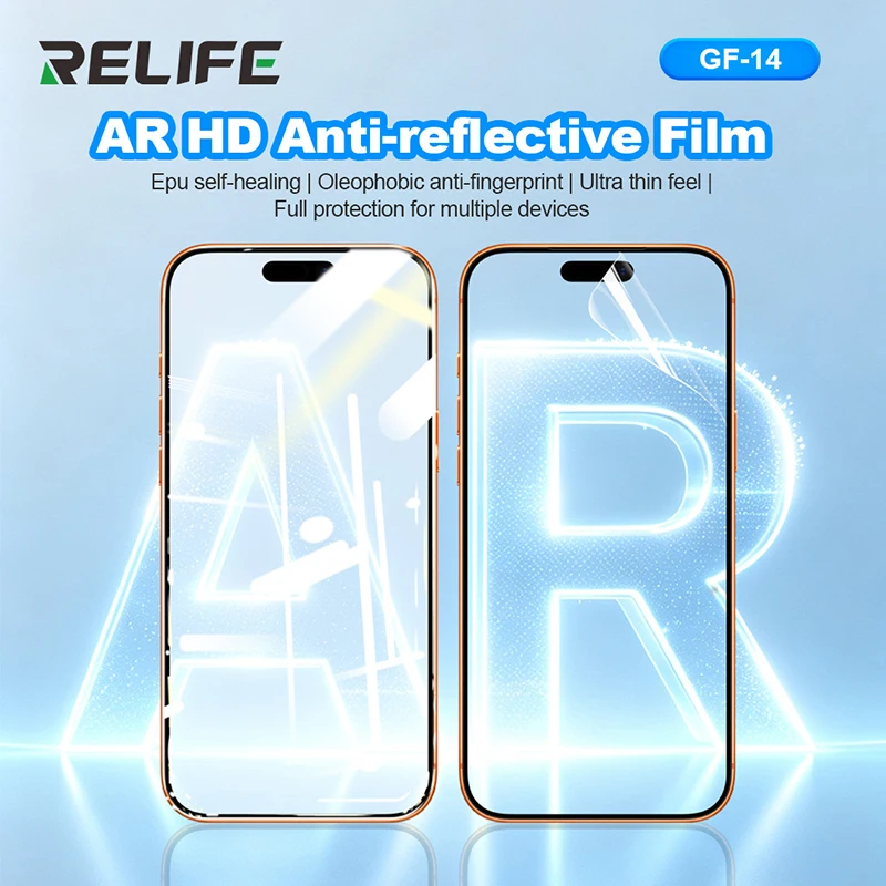 RELIFE GF-14 AR HD Anti‑reflective Hydrogel Film Epu Self‑healing Suitable for Electronic Devices up to 7 inches