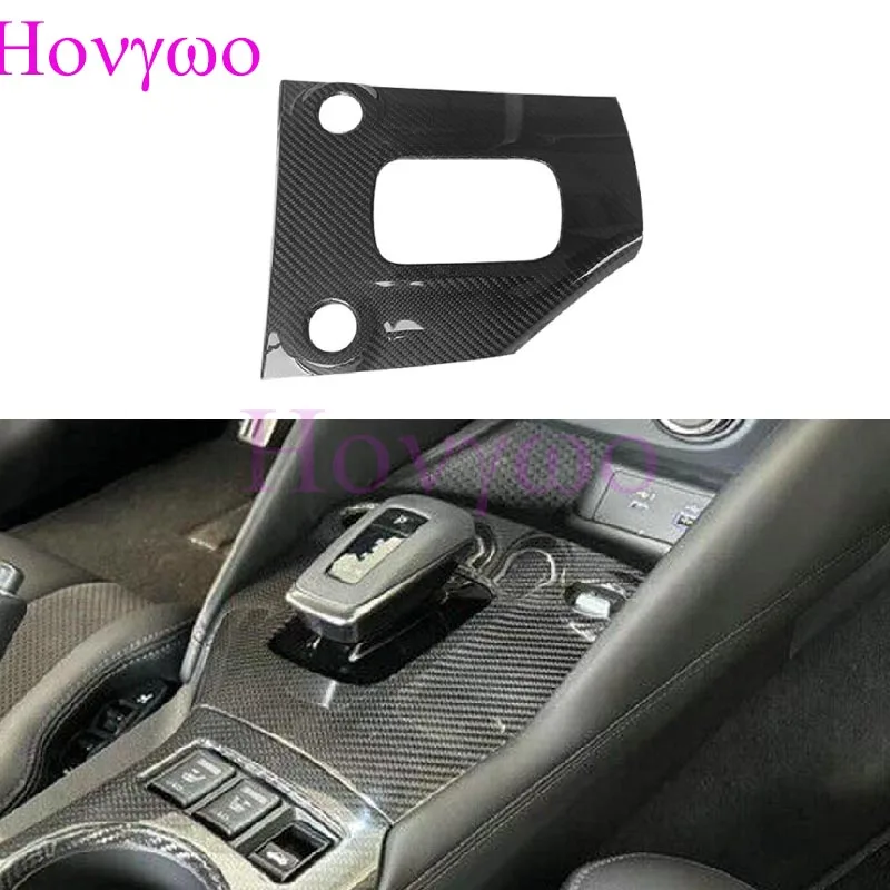 For Nissan Fairlady Z RZ34 400Z 2023up Real Carbon Car Gear Shift Panel Decorative Frame AT Version Car Interior Accessories