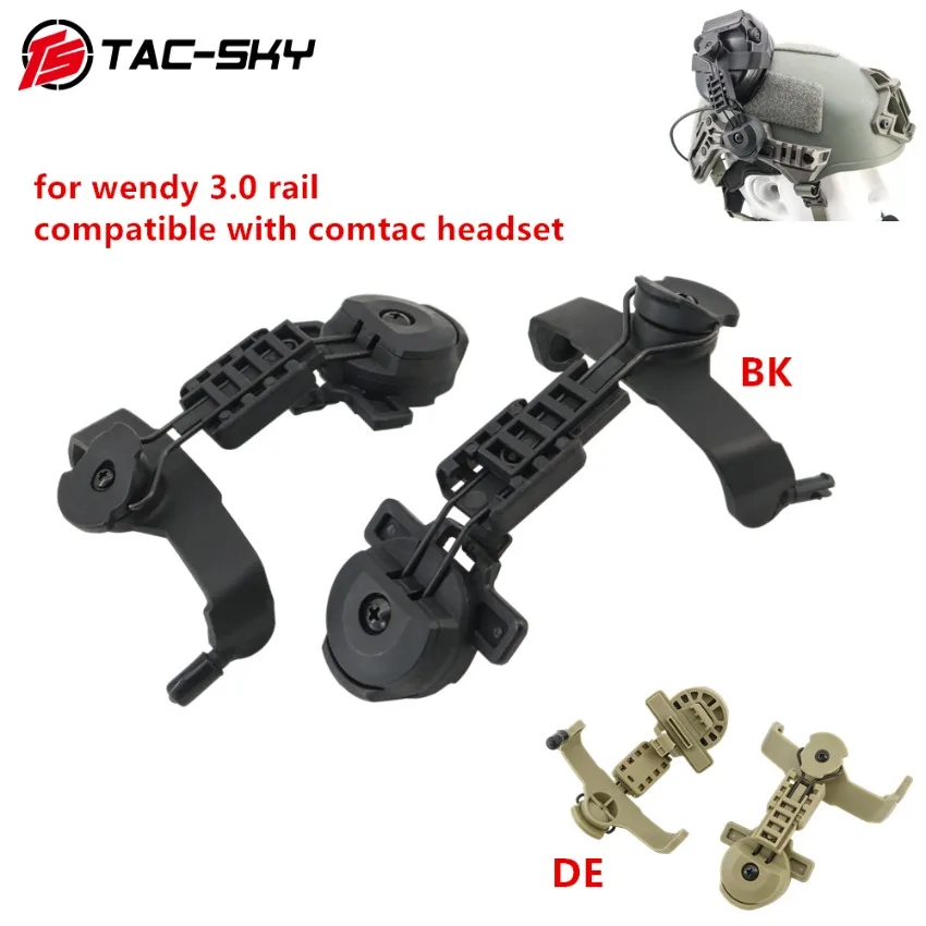 

Новый кронштейн TS TAC-SKY, совместимый с гарнитурой Peltor Comta, для тактического шлема TEAM Wendy TW 3.0, адаптер для крепления на рейку.