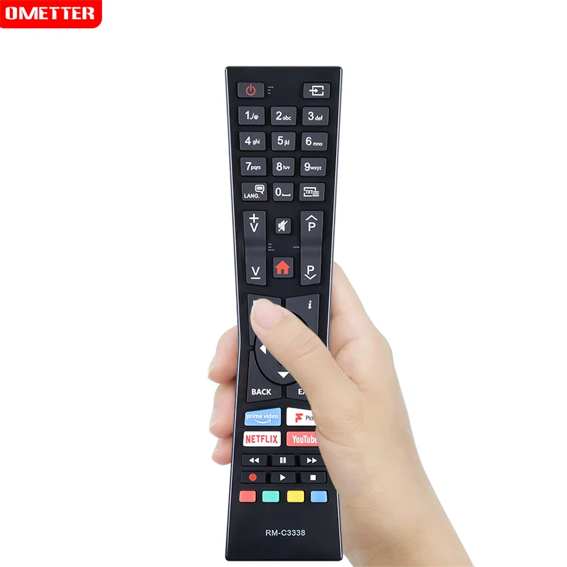 RM-C3338 RC43101P Remote Control Replacement for JVC 2018 2019 Smart 4K UHD LED LCD TVs LT-24C680 LT-24C685 LT-32C695