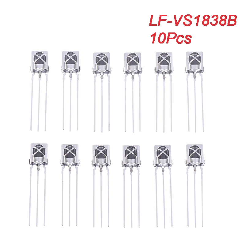 10 szt. Uniwersalny na podczerwień moduł czujnika odbiornika dla VS1838B LF1738 indukcyjny odbiornik na podczerwień zdalny odbiornik odbiorczy