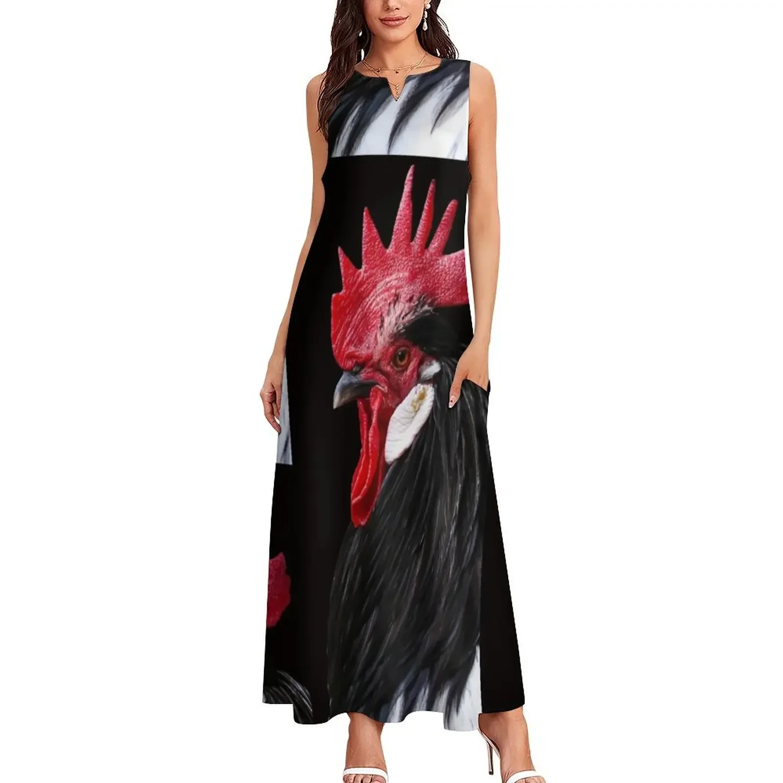 Rooster Long Dress Women long dress luxury women's party dress evening prom summer 2025 women party dresses women