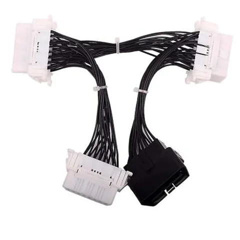 Новый OBD2 16-контактный OBDii OBD 2 удлинительный кабель-разветвитель Один штекер на три гнезда Y-кабель Разветвитель OBD2 Удлинительный кабель OBD2