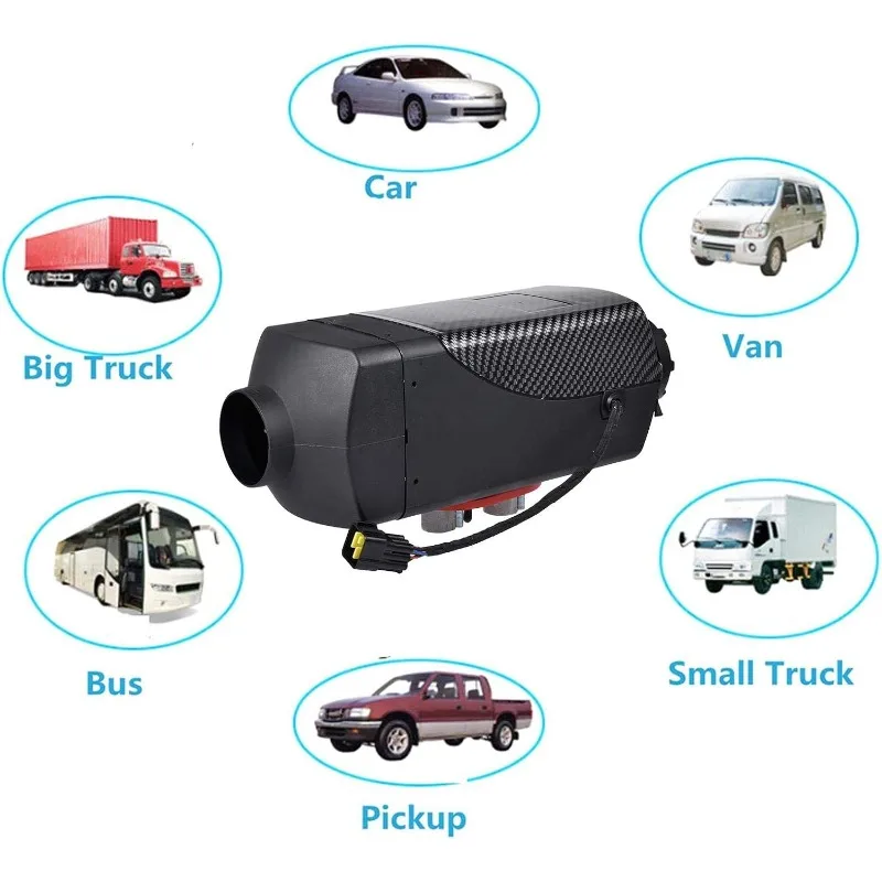 Auto Fuel‑operated Heater Car Diesel Air Heater 5KW 12V/24V Diesel Parking Heater Remote Control Air Parking Heater for Truck
