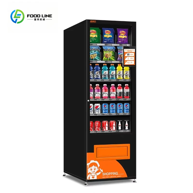 ตู้จำหน่ายสินค้าอัตโนมัติแบบไร้เงินสดใหม่ และตู้จำหน่ายสินค้าอัตโนมัติแบบใช้คิวอาร์โค้ด