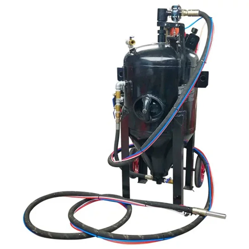 Water-sand mixing high-pressure sandblasting machine, small steel structure rust removal water-sandblasting machine,(Customized)