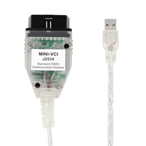 V18. 00. 008 mını vcı toyota j2534 obd2, kablo araç teşhis ftdı çip erkek tıs techstream MINI-VCI obd2 tarayıcı, otomatik teşhis 8 en çok satılan, vcı'ye kablo-5 numara