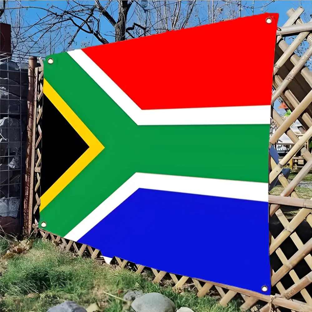 Flag of South Africa Flags Edgeless four-ring hanging decor indoor outdoor compatible easy for hanging display