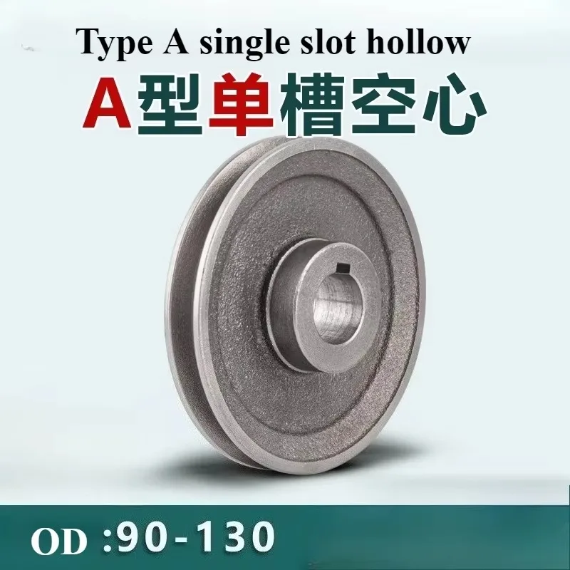 1pc Single-Slot V-Belt Pulley Dia 90mm-130mm A Type Pulley Material Cast Iron Power Tool Accessories