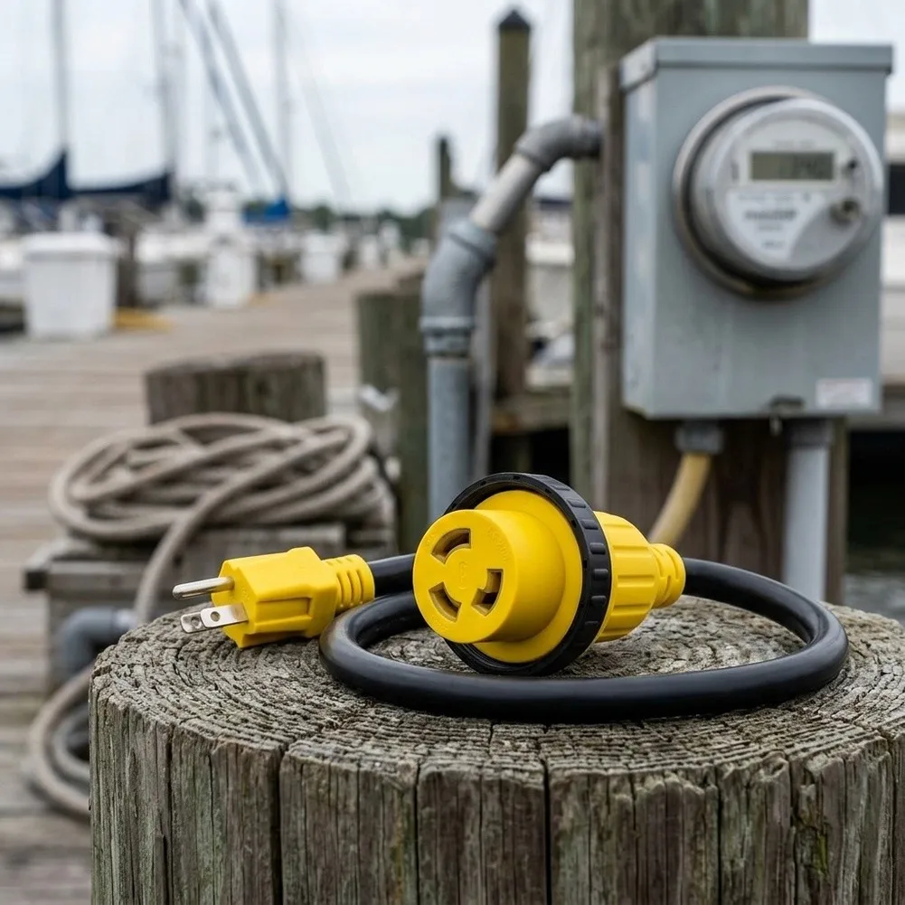 For Traveling Adventures Yacht Power Adapter Electrical Connection Cable RV Connection for rugged Environment Ready