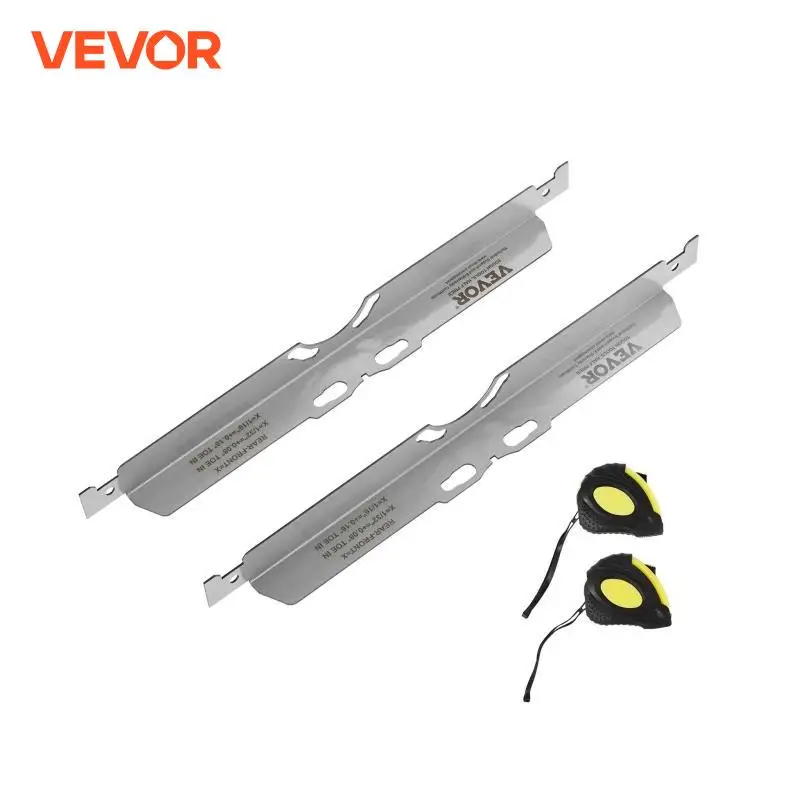 VEVOR Wheel Alignment Tool 2-Pack Toe Alignment Toe Plates Stainless Steel Wheel Alignment Tool Plate Angle Accurate Measurement