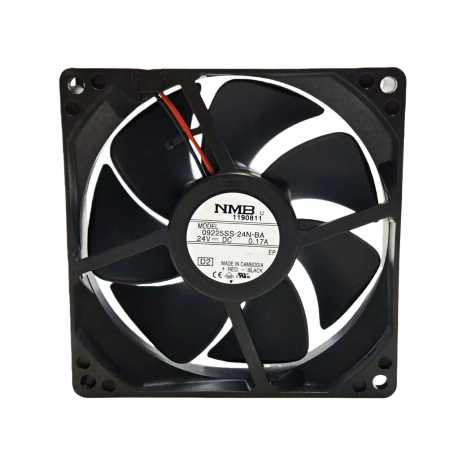 

new for NMB 09225SS-24N-BA 92x92x25mm DC24V Ball Bearing Cooling Fan, 2600RPM 29CFM, Quiet 34dBA for Server, Power Supply