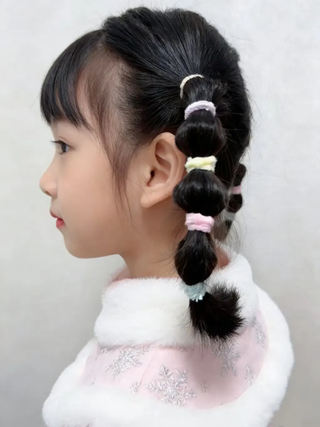100Pcs Mix Colorful Basic Nylon Hair Ties for Girls Ponytail Hold Scrunchie Rubber Band Kid Fashion Hair Accessories
