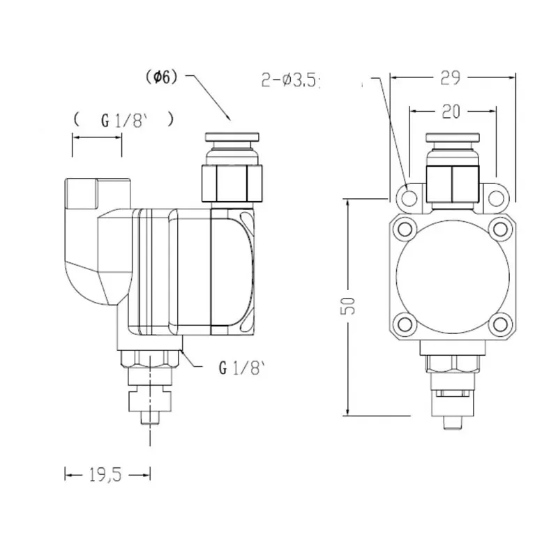 Micro High Precision Silicone Pneumatic Dispensing Valve 0.1-1.0MPA Pressure Stabilizing UV Glue Valve for Liquid Applications