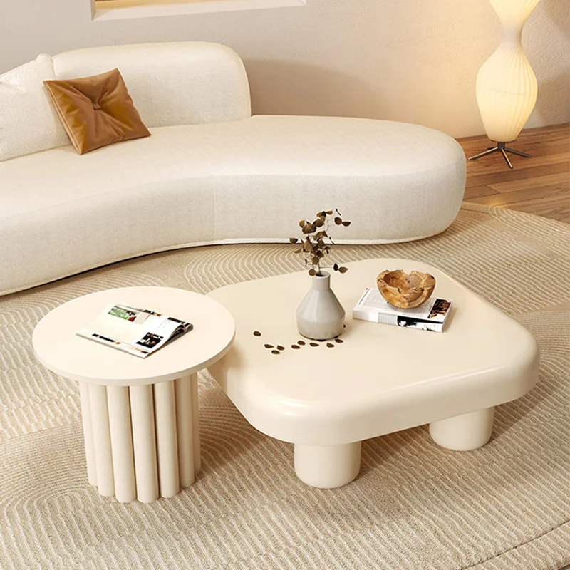 Nordic Coffee Table Set White Luxury Square Modern Small Space Center Sofa Tea Coffee Table Tray Armoires De Salon Furnitures