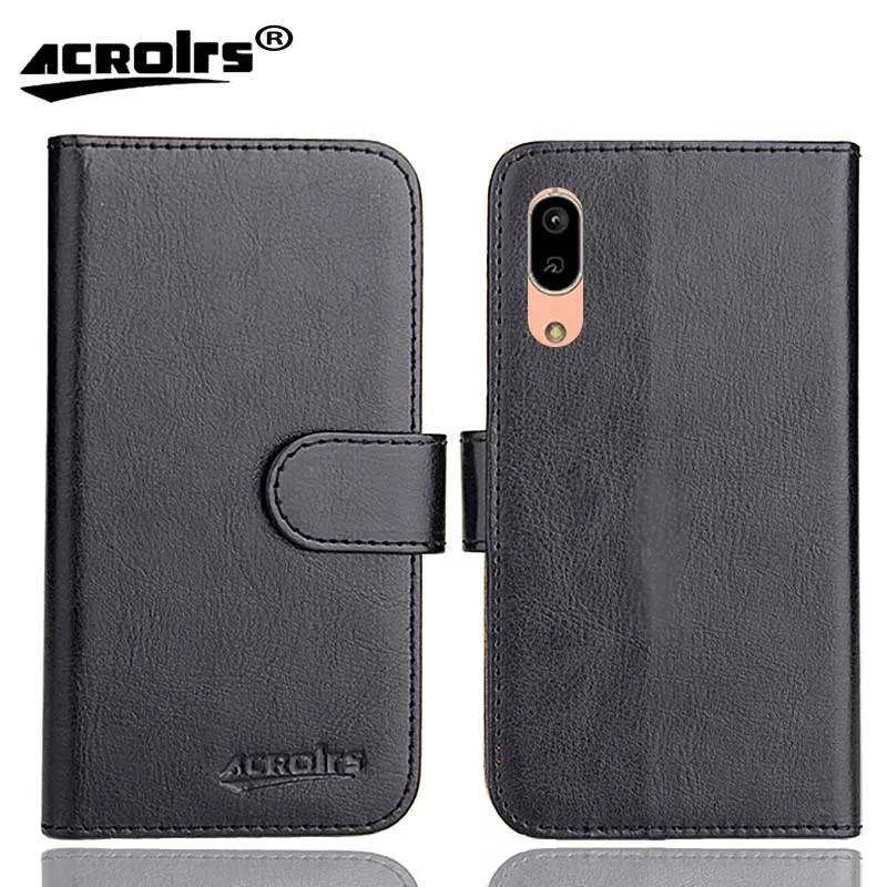 For Sharp Android One S7 Case 6 Colors Flip Luxury Fashion Retro Soft Leather Exclusive Phone Protective Crazy Horse Cover