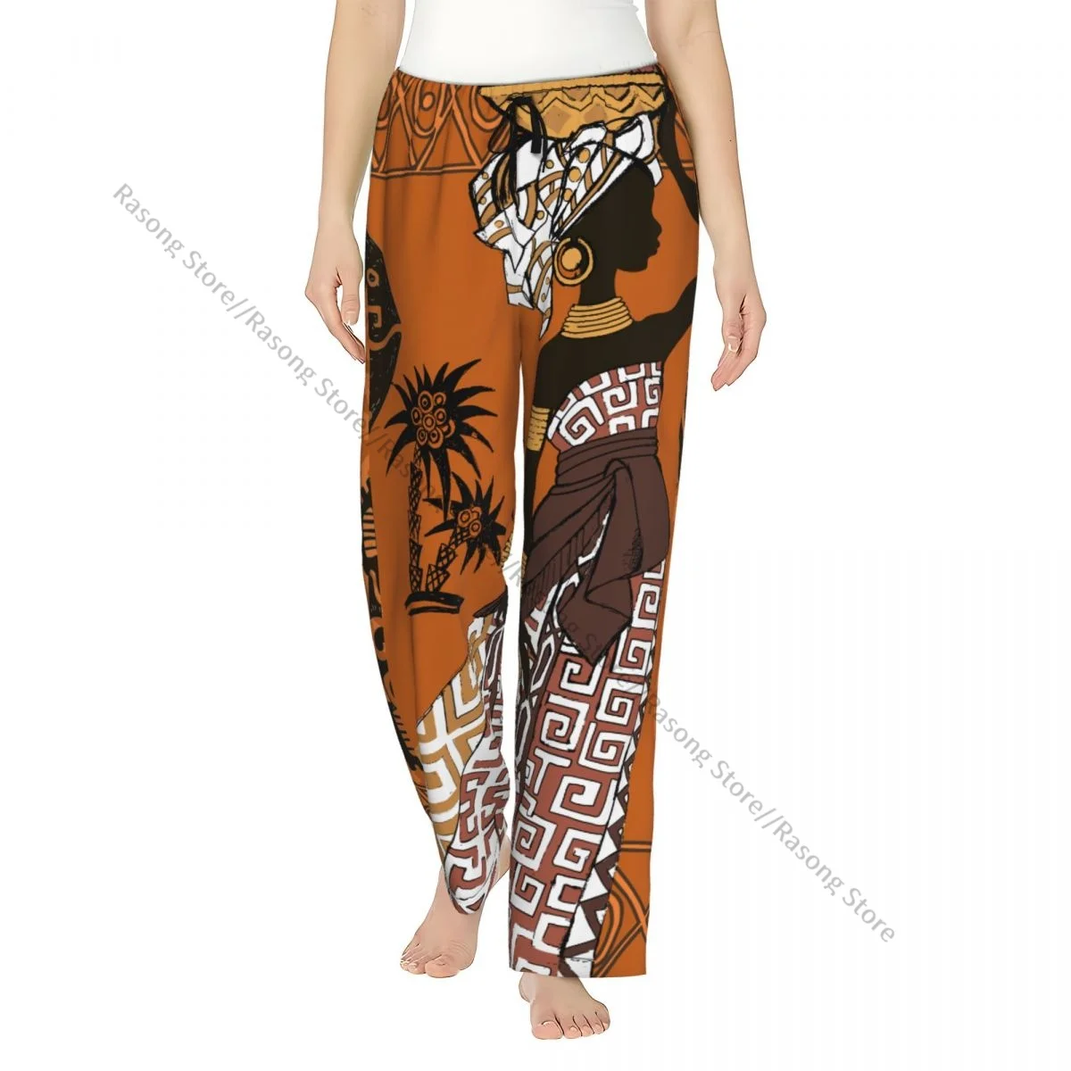 

Африканские женские и маски, фланелевые пижамные штаны для женщин, мягкие теплые штаны для сна с эластичным поясом