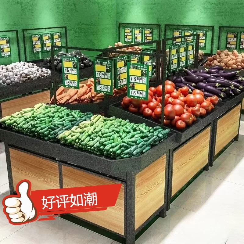 Multi-functionalSupermarket Vegetable Shelf Fruit Shelf Display Shelf Fruit Store Commercial
