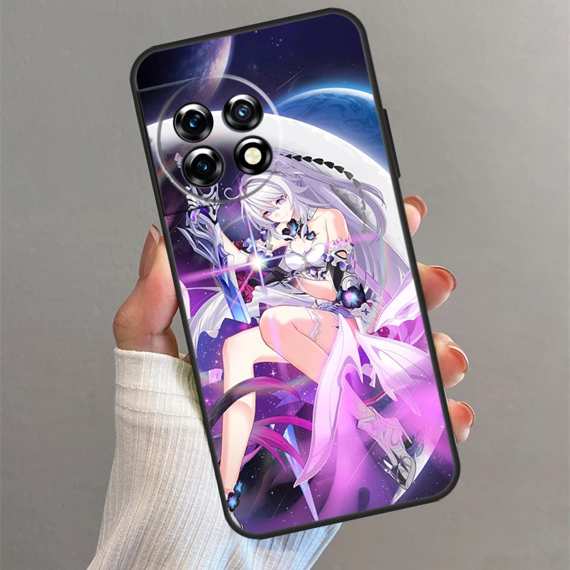Honkai impatto 3rd Custodia per OnePlus 13 13R 13s 12 12R 11 10 Pro 10T Nord 5 CE 4 2 3 Lite N10 N20 N30 Cover posteriore