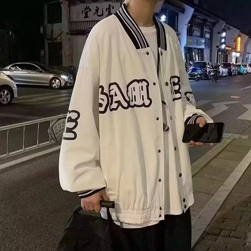 Baseballjacke, Herrenmantel, trendige Herbstmarke, hübsche High-Street-Hooligan, lockere Freizeitjacke für Teenager-Männer