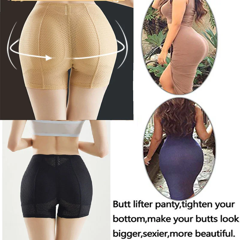 GUUDIA Hip Enhancer Hip Butt Cushion Hips Cushion Padded Panties Control Panties Butt Lifting Lifter Buttock Mesh Little Hole