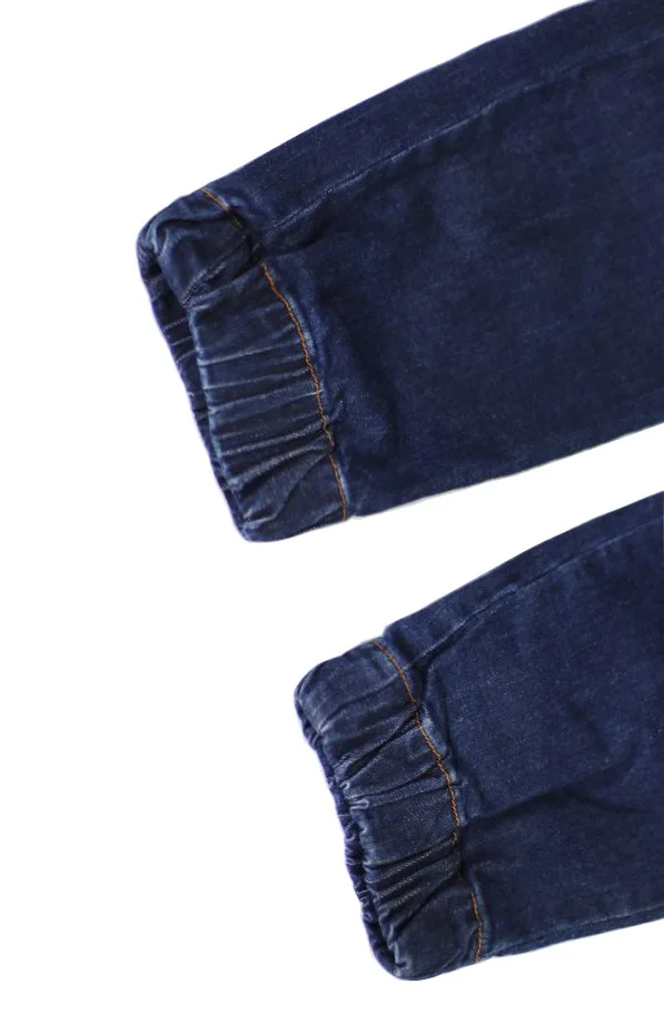 Jeans bleu foncé pour hommes, leggings élastiques, pantalons en denim, pleine longueur, mode automne, streetwear, fjin