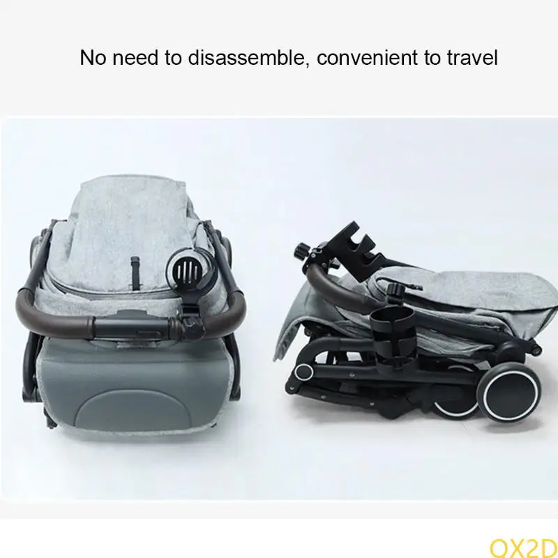 

QX2D Baby Stroller Cup Holder Universal 360 Rotatable Drink Bottle Rack for Pram Pushchair Wheelchair Accessories