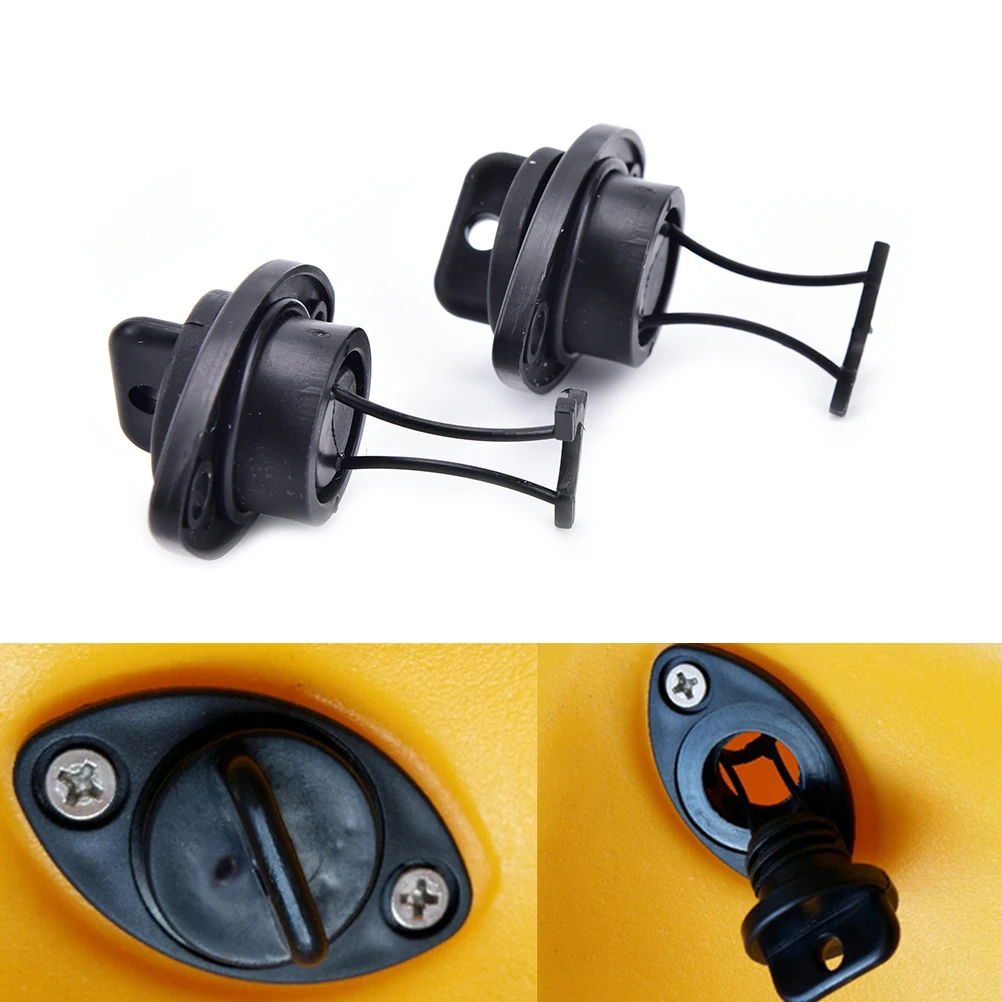 2 pçs universal thread dreno plug bung dreno plug kit para dingh kayak canoas barco parar água infiltração para fora pp peixe