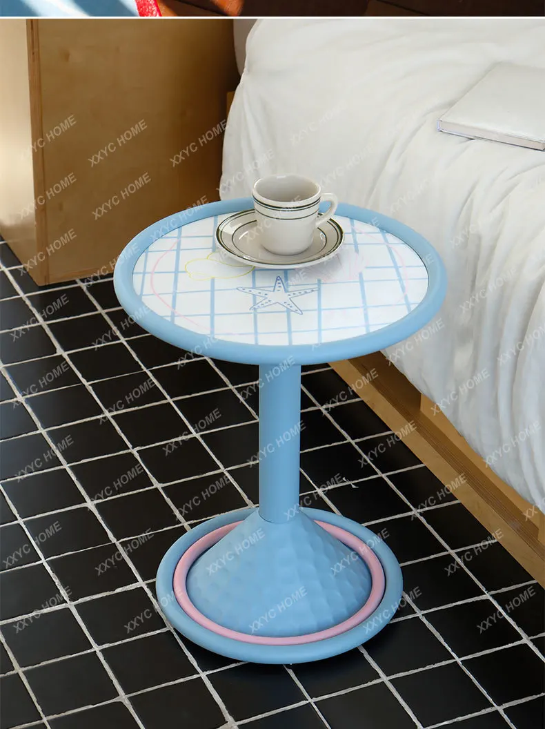 A Luxury Modern Coffee Table Living Room Minimalist  Round Standing Side Table Aesthetic Service Couchtisch Home Furniture