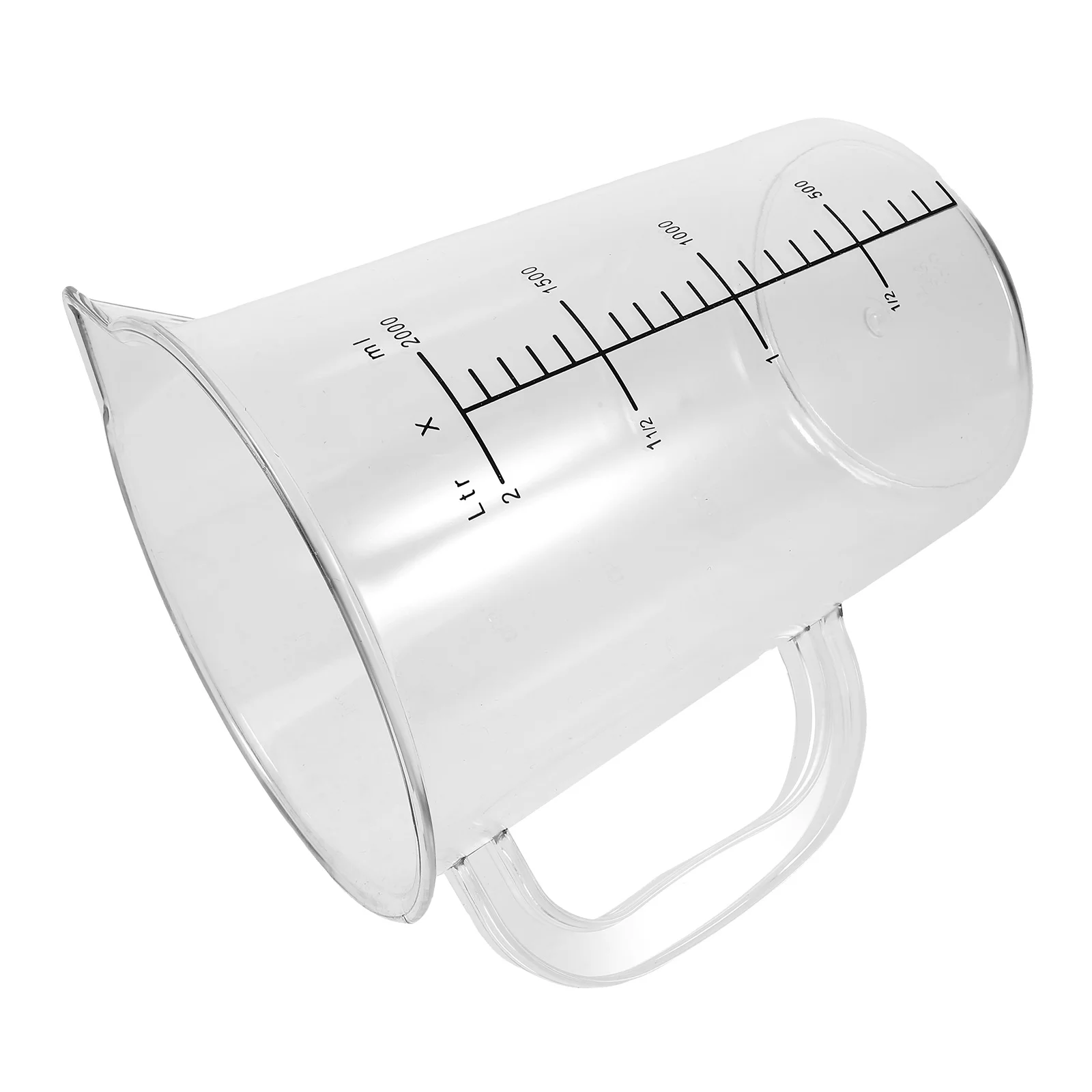 

2000Ml Large Capacity Measuring Cup With Handle Liquid Milk Pitcher Coffee Creamer Container Kitchen Tea Syrup Espresso Portable