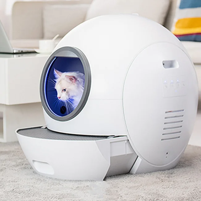 Els APP WIFI Control Intelligent Smart Self Cleaning Large Capacity Cat Toilet App Remote Automatic Cat  Box