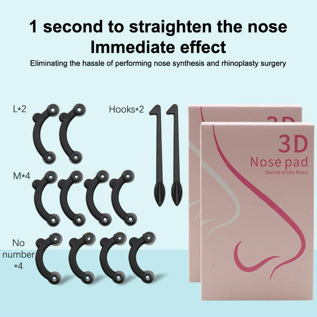 1 zestaw Nose Up Lifting Nose Shaper Lifter Nose Slimmer Nose Corrector Nose Bridge Straightener Beauty Tool 3 Size Bezboles Free