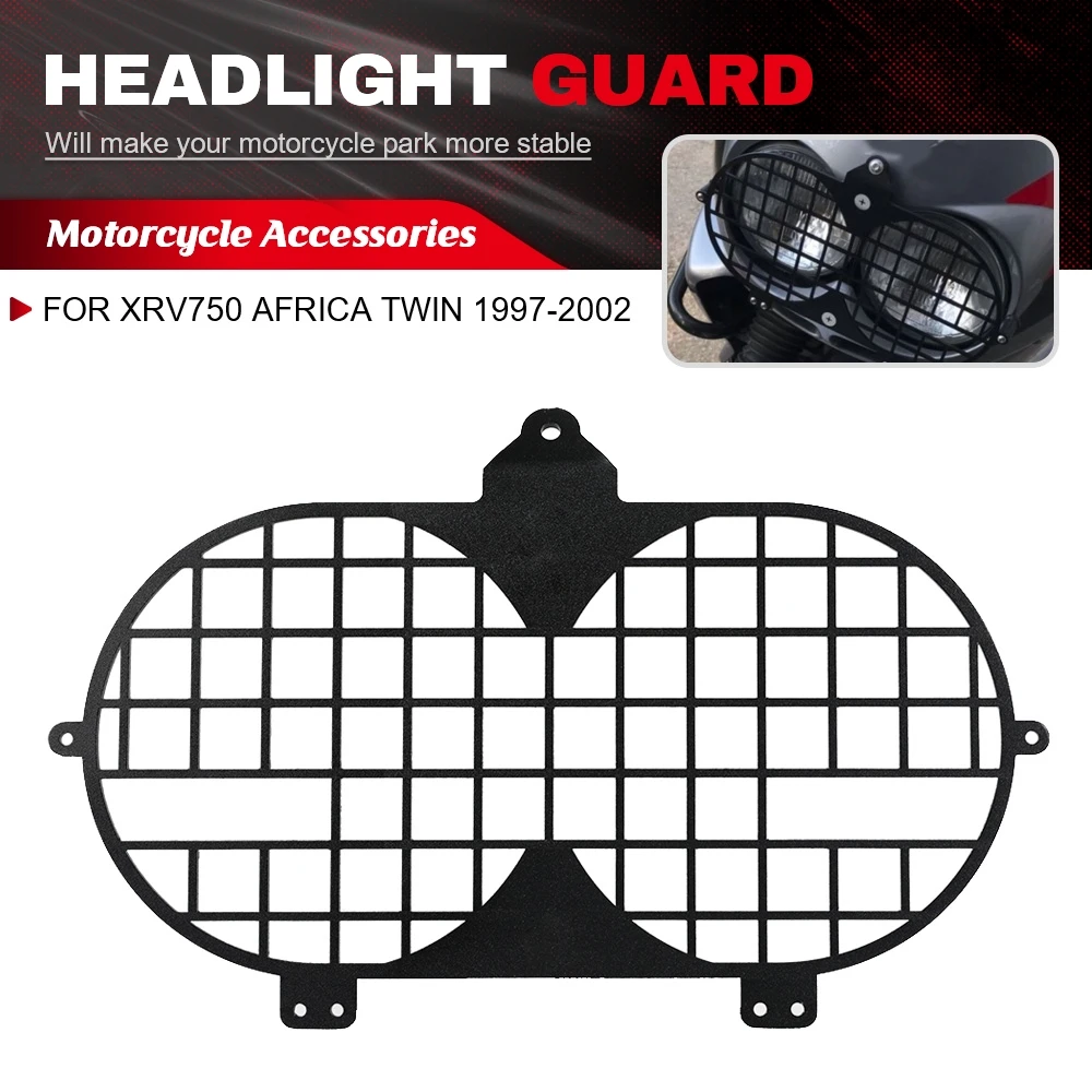 

Motorcycle Headlight Head light Grill Guard Cover Protector For Honda XRV750 Africa Twin 1997-1998-1999-2000-2001-2002 XRV 750