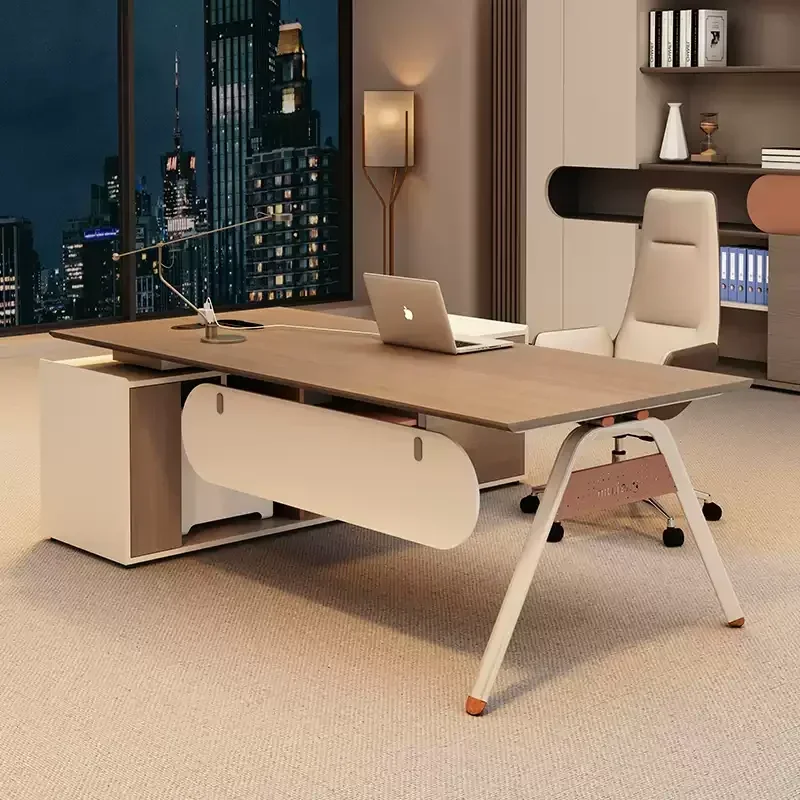 Wooden Office Desk Elegant L-shape Advanced Office Desk New Style Practical Stylish Escrivaninhas De Estudos Office Furniture