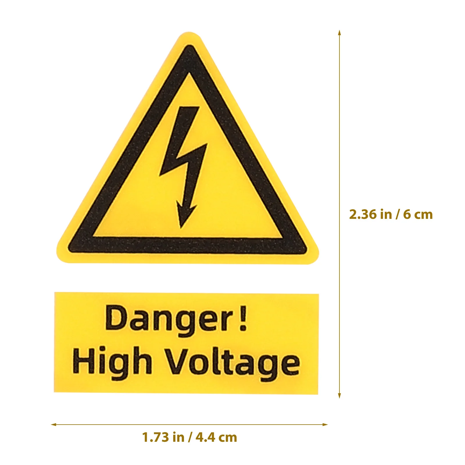 5 Pcs Car Decals Equipment Safety High Voltage Warning Label Stickers Electric Panel Labels Caution Electrical