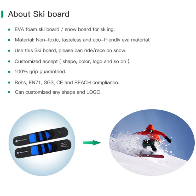 Snowboard All Mountain Custom EVA Foam Skate Ski Snowboard For Adult Child Outdoor Sports Toy