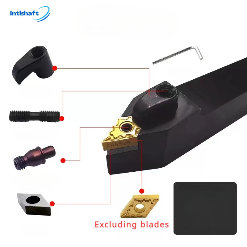 Intlshaft  MDPNN2525M1506 MDPNN2020K1506 External Turning Tool Holder DNMG Carbide Inserts MDPNN Lathe Cutting Machine Tools Set