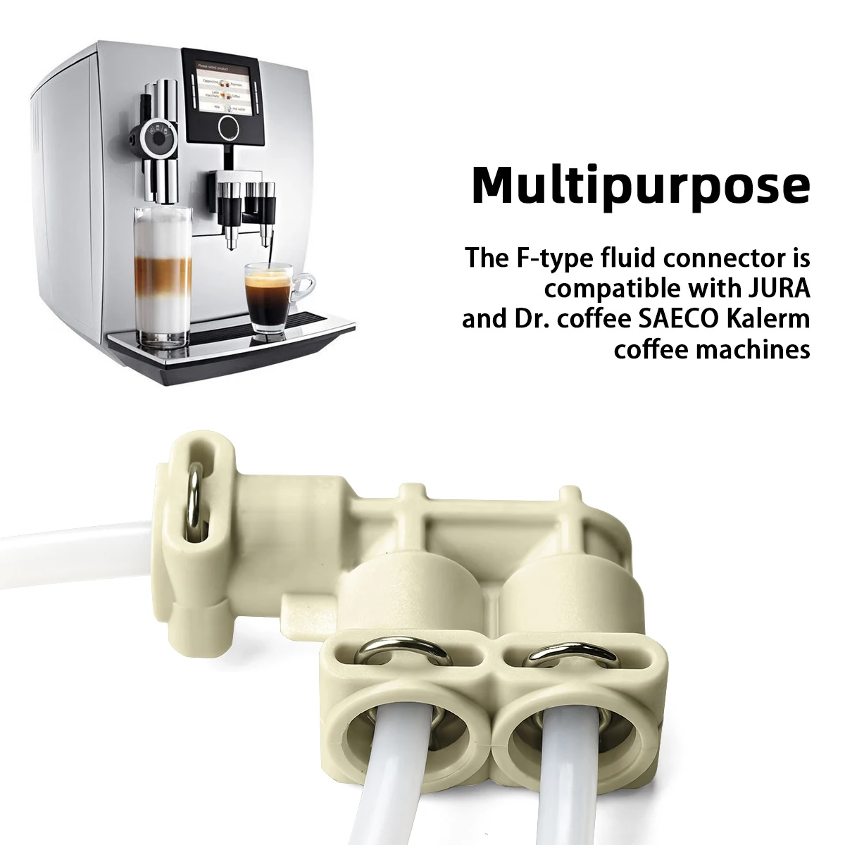 F-shaped Steam Connection Join Compatible With Jur Makers Thermoblock Fully Automatic Coffee Machine Water Line Fluid Connector