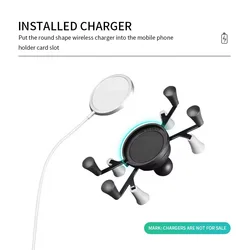 Universal motorcycle bicycle Wireless Charging Series mobile phone holder for wireless charger for ram mount X-Grip