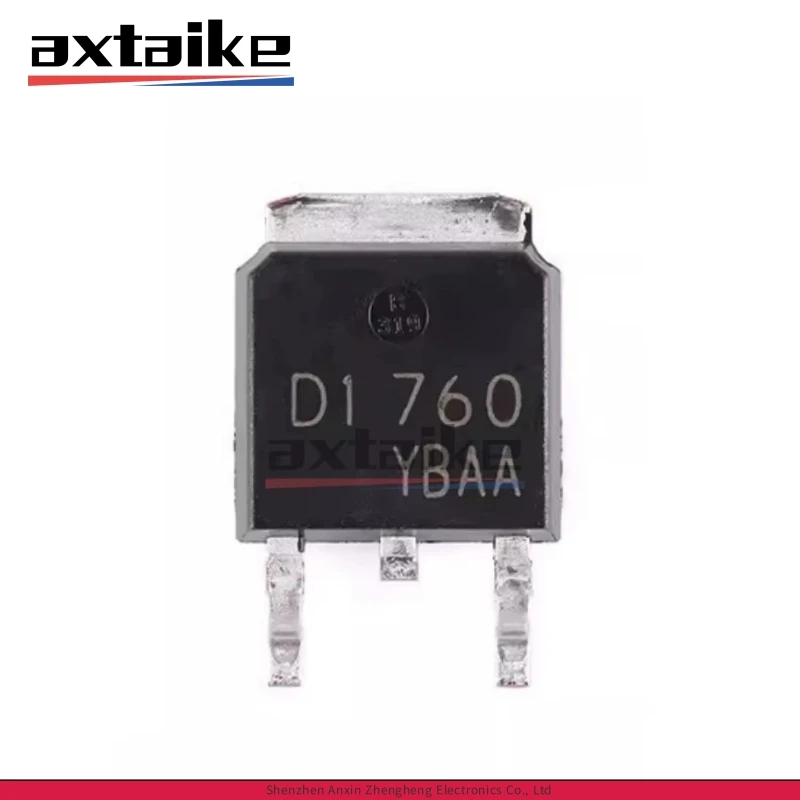 20PCS 2SD1760 D1760 TO-252 2SD1760Q 2SD1760TLQ SMD DPAK 50V 3A 1.5W NPN Transistor