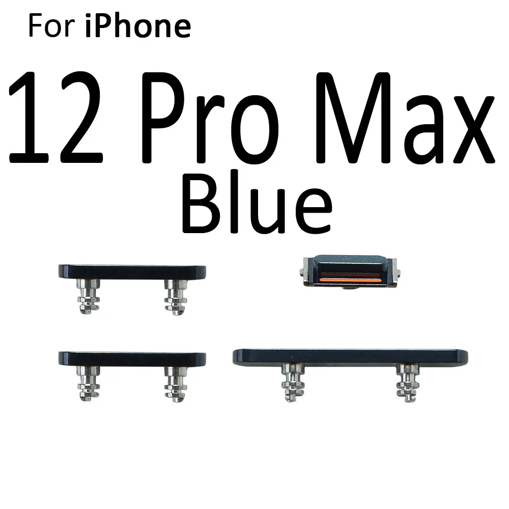 Side Button Volume Vibrate Switch Power Lock Side Mute Button Full Set For iPhone 12 mini 12 Pro Max