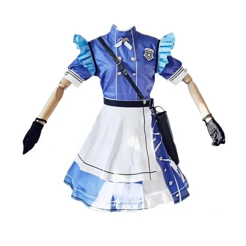 Kostum Arsip Biru Cosplay Himuro Sena Baru Seragam Pesta Sekolah Gehenna Anime