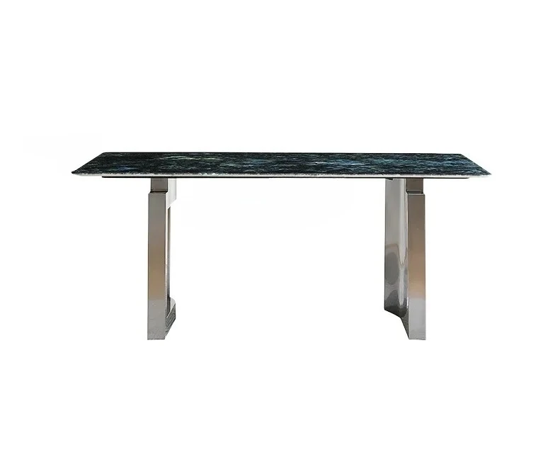 

X188Итальянский мягкий роскошный мраморный обеденный стол, супер хрустальный камень, натуральный роскошный камень, вилла, минималистичный дизайнерский домашний прямоугольный