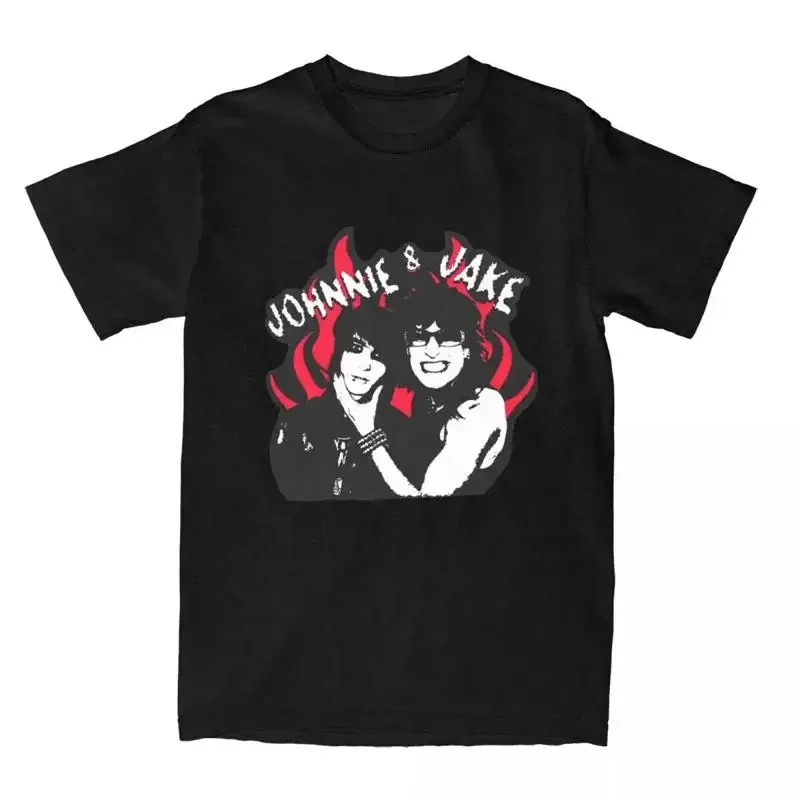 Jake And Johnnie Flames The Tinas Band T Shirt Accessories Cotton Tops