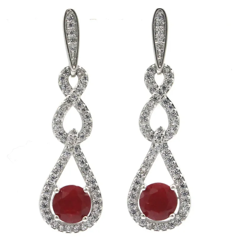 

5g 925 Solid Sterling Silver Earrings Customized Real Red Ruby Emerald Zultanite Color Changing Alexandrite Topaz CZ