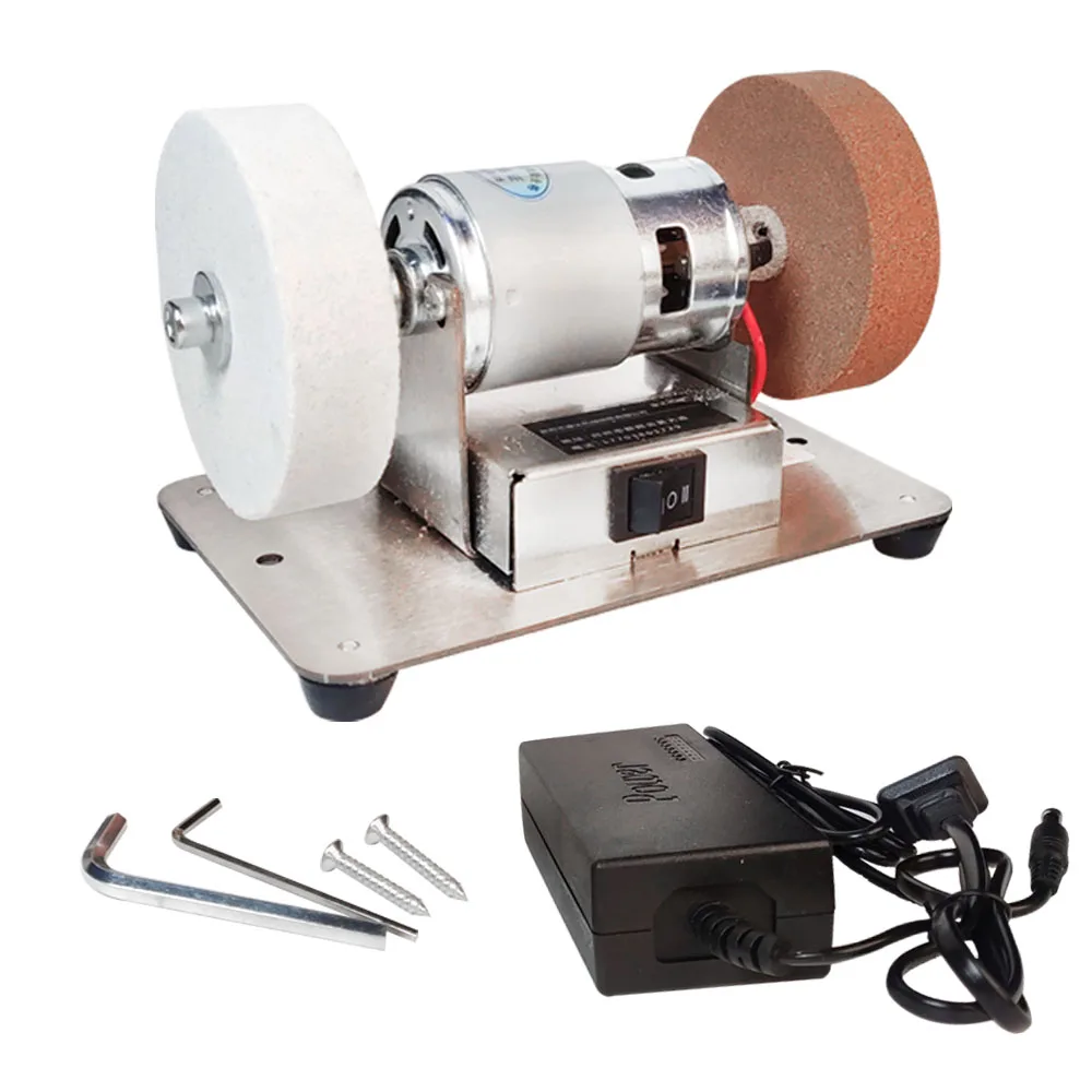 Multifunctional Grinding Machine Small Knife Grinder Household variable Speed Grinding And Polishing Desktop Double Sand Wheel