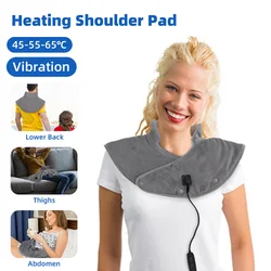 Electric Neck And Back Shoulder Massage Shawl Shoulder Vibration Massager Heating Scarf Keep Warming Shoulder Back Warmer Pad